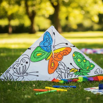 Kép Színezhető papírsárkány 