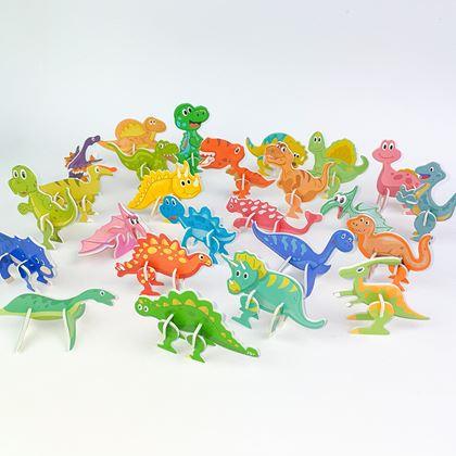 Kép valamiből 3D dinoszaurusz puzzle, 25 db