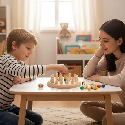 Kép valamiből Memóriajáték gyerekeknek - fa sakk