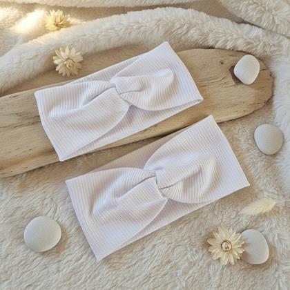 Kép valamiből 2 db-os fejpánt készlet - Anya és lánya  -  fehér