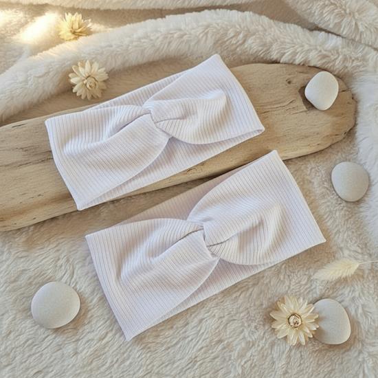 Kép valamiből 2 db-os fejpánt készlet - Anya és lánya  -  fehér