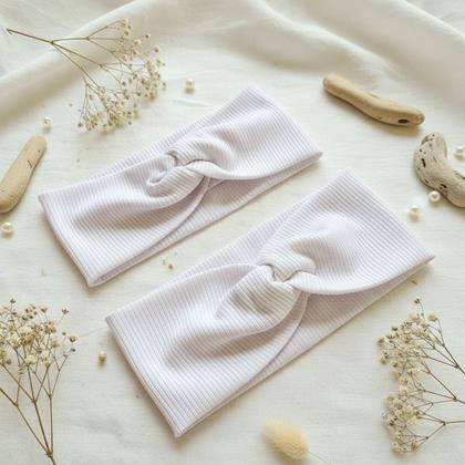 Kép valamiből 2 db-os fejpánt készlet - Anya és lánya  -  fehér