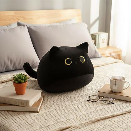 Kép valamiből Fekete macska díszpárna