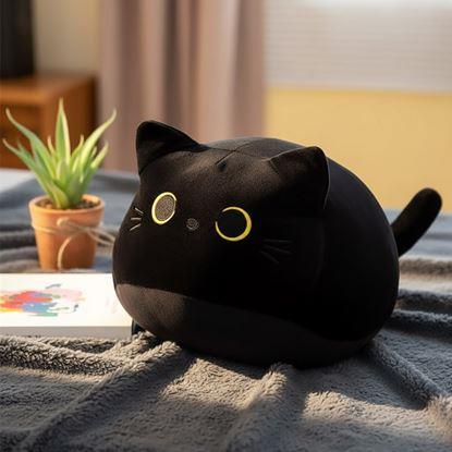 Kép Fekete macska díszpárna