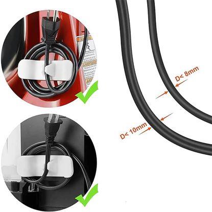 Kép Öntapadós kábelrendező - csipesz