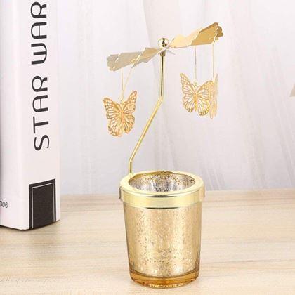 Kép valamiből Forgó gyertyatartó  -  pillangók