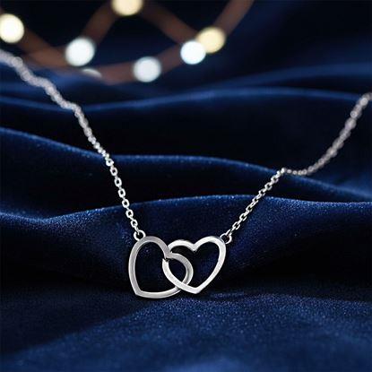 Kép Nyaklánc -  összekapcsolt szívek