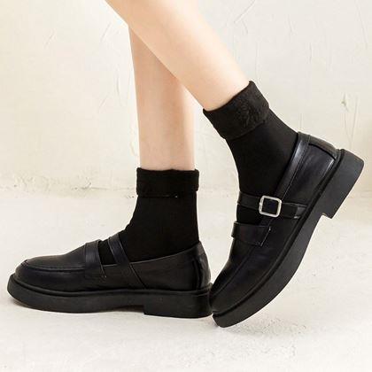 Kép valamiből Bundával bélelt meleg zokni  -  fekete