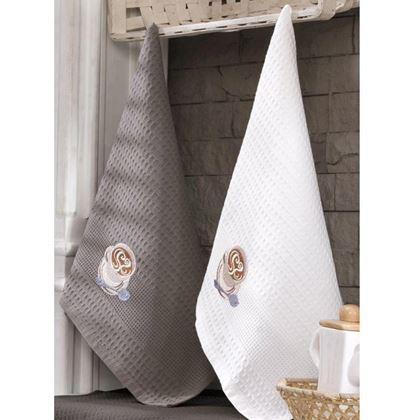 Kép valamiből Ajándékszett gofri törlőruhákból 3 db - kávé