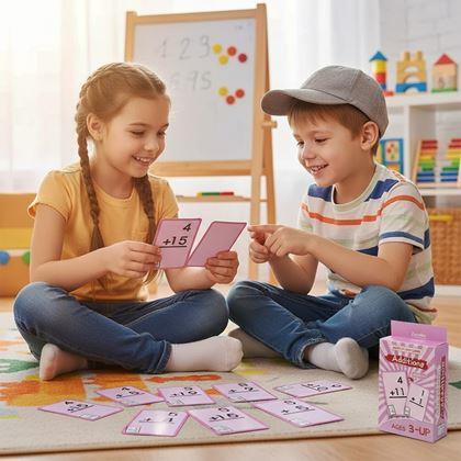 Kép valamiből 36 darabos matematikai kártyakészlet - összeadás