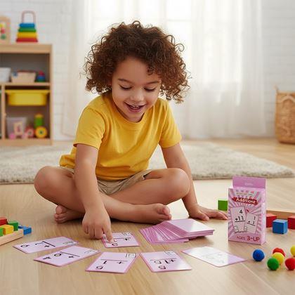 Kép valamiből 36 darabos matematikai kártyakészlet - összeadás