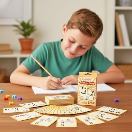 Kép valamiből 36 darabos matematikai kártyakészlet - kivonás