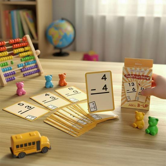 Kép valamiből 36 darabos matematikai kártyakészlet - kivonás