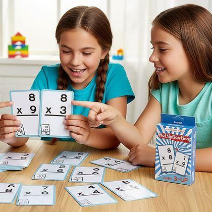 Kép valamiből 36 darabos matematikai kártyakészlet - szorzás