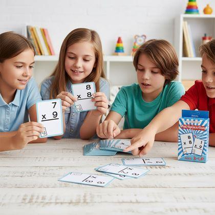 Kép valamiből 36 darabos matematikai kártyakészlet - szorzás