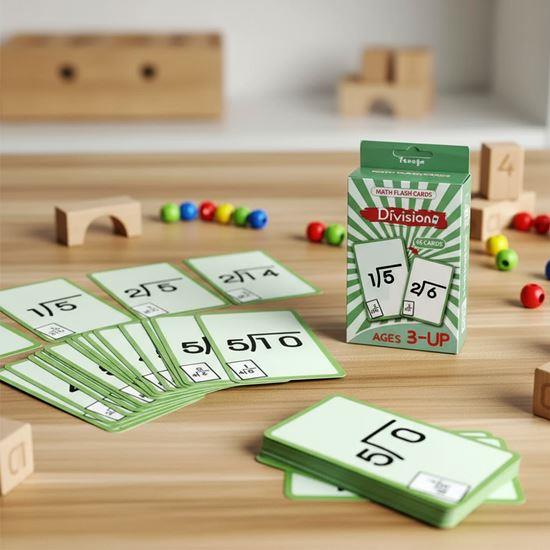 Kép valamiből 36 darabos matematikai kártyakészlet - osztás