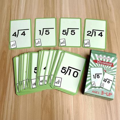 Kép valamiből 36 darabos matematikai kártyakészlet - osztás