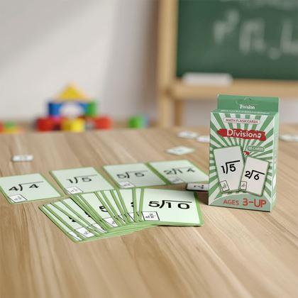 Kép valamiből 36 darabos matematikai kártyakészlet - osztás