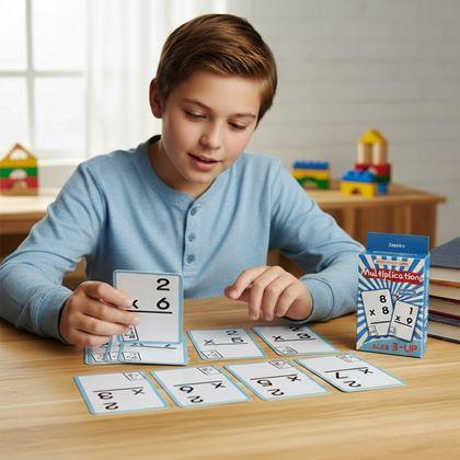 Kép valamiből 36 darabos matematikai kártyakészlet - szorzás