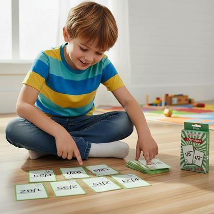 Kép valamiből 36 darabos matematikai kártyakészlet - osztás