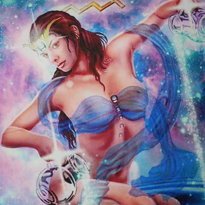 Kép valamiből Párnahuzat állatövi jegyekkel - Vízöntő