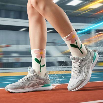 Kép valamiből Zokni virágokkal