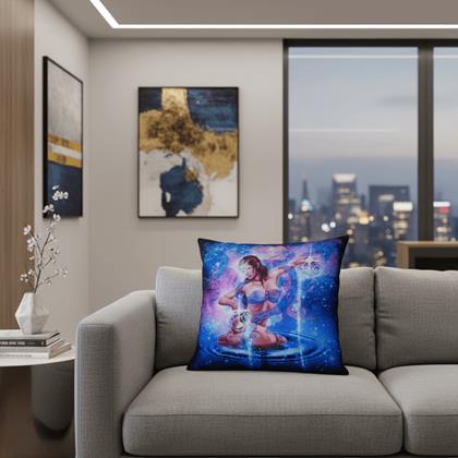 Kép valamiből Párnahuzat állatövi jegyekkel - Vízöntő