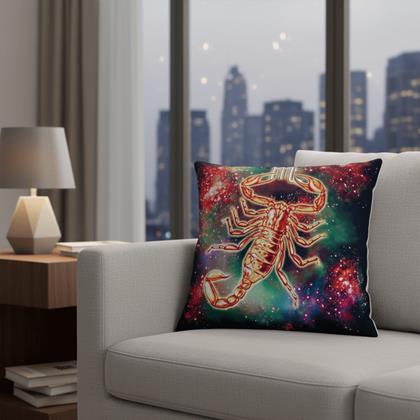 Kép valamiből Párnahuzat állatövi jegyekkel - skorpió