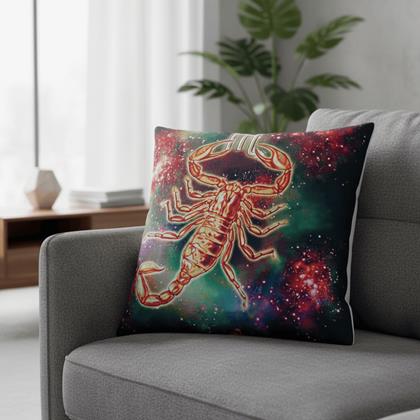 Kép valamiből Párnahuzat állatövi jegyekkel - skorpió