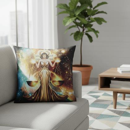 Kép valamiből Párnahuzat állatövi jegyekkel - mérlegek