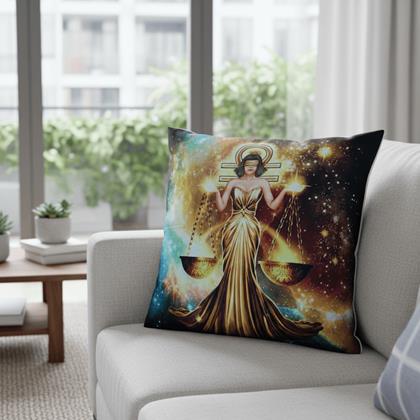 Kép valamiből Párnahuzat állatövi jegyekkel - mérlegek