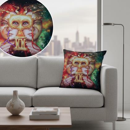 Kép valamiből Párnahuzat állatövi jegyekkel - Ikrek