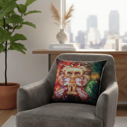 Kép valamiből Párnahuzat állatövi jegyekkel - Ikrek