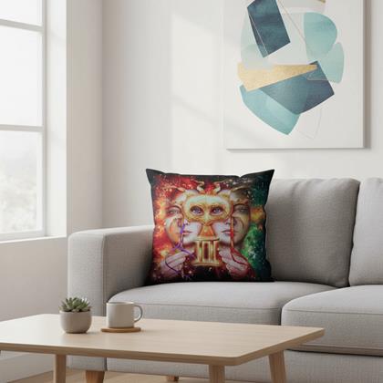 Kép valamiből Párnahuzat állatövi jegyekkel - Ikrek