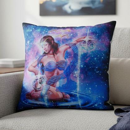 Kép valamiből Párnahuzat állatövi jegyekkel - Vízöntő