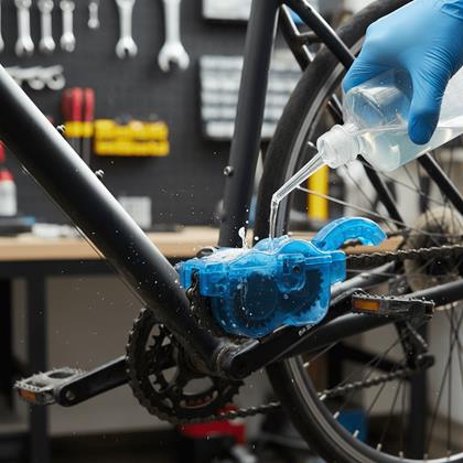 Kép valamiből Lánctisztító tartozékokkal