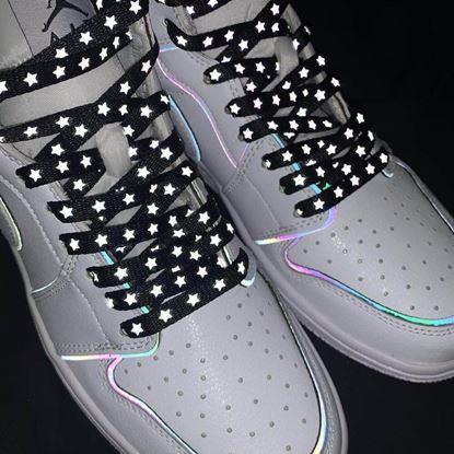 Kép Fűzők reflektív csillagokkal