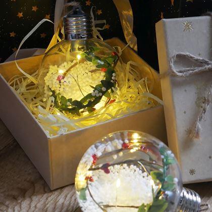 Kép valamiből Karácsonyi LED világító gömb karácsonyfára -  girland