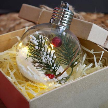 Kép Karácsonyi LED világító gömb karácsonyfára