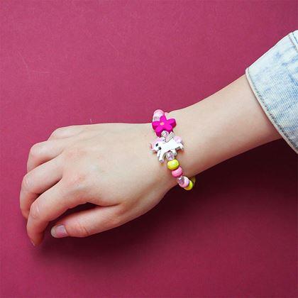 Kép valamiből Nyaklánc és karkötő készlet fából készült gyöngyökből