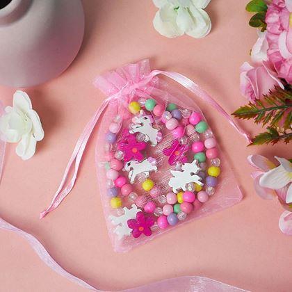 Kép valamiből Nyaklánc és karkötő készlet fából készült gyöngyökből