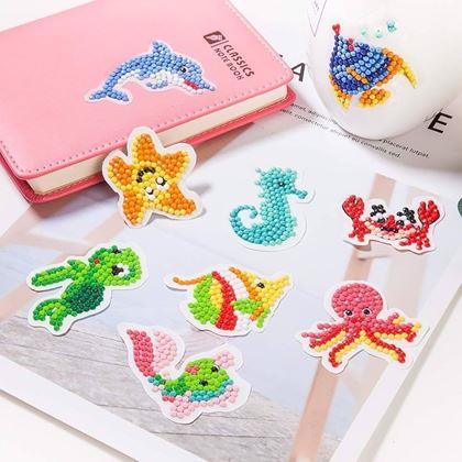 Kép valamiből Gyémántszemes kirakó matricára  -  tengeri világ