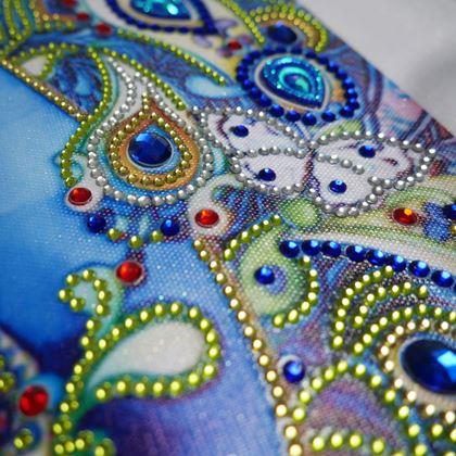 Kép valamiből Diamantové malování deluxe - páv