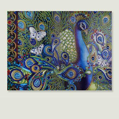 Kép Gyémántszemes kirakó deluxe – páva