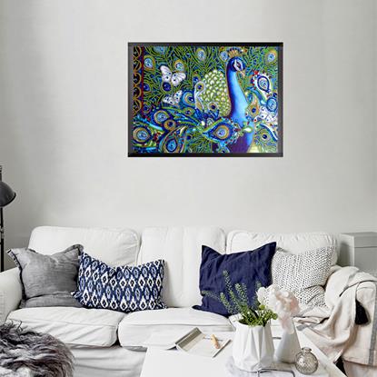 Kép Gyémántszemes kirakó deluxe – páva