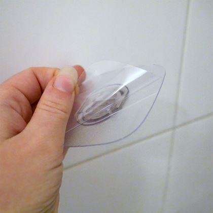 Kép valamiből Öntapadós zuhanytartó  -  fehér