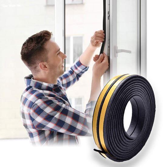 Kép valamiből Öntapadós ablak- és ajtószigetelő 2,5 m -  fekete