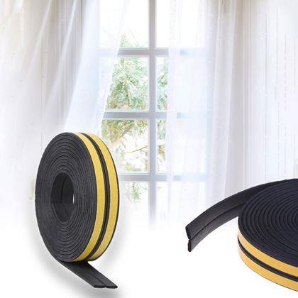 Kép valamiből Öntapadós ablak- és ajtószigetelő 2,5 m -  fekete