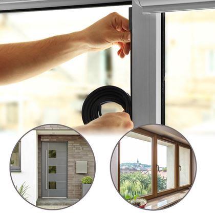 Kép valamiből Öntapadós ablak- és ajtószigetelő 2,5 m -  fekete