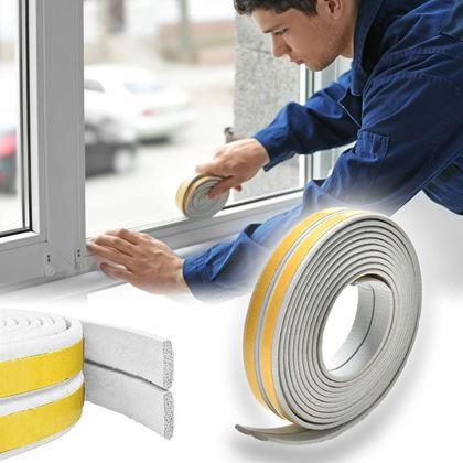 Kép valamiből Öntapadós ablak- és ajtószigetelő 2,5 m -  szürke